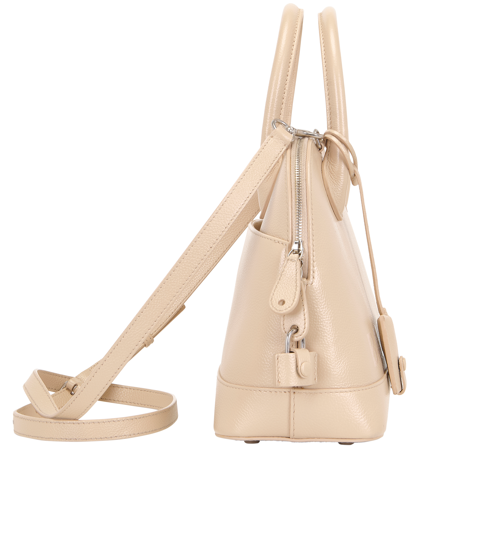 Small Leather, &pound;550, Handbags, Beige, Leather, Side view